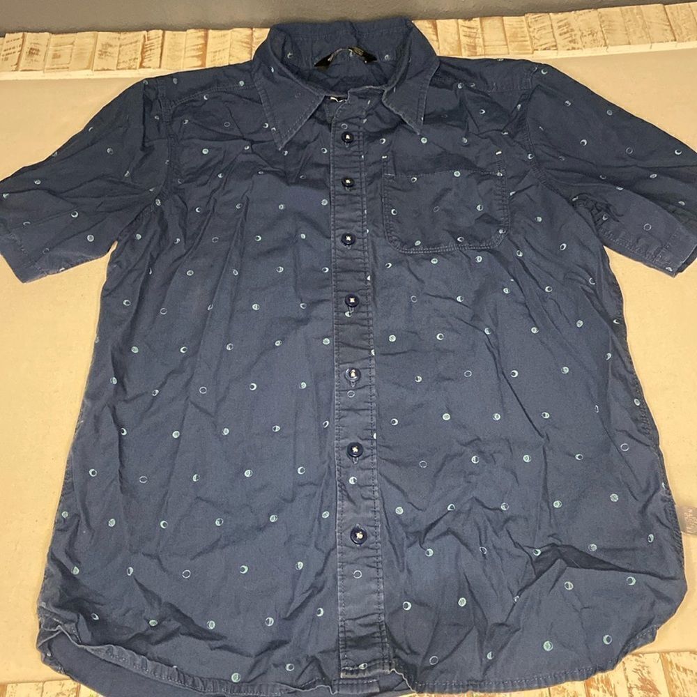 The north face boys button up shirt size large 14/16